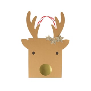 Meri Meri Small Reindeer With Stars Gift Bags