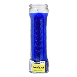 Goya Novena Candle Tall Blue 549 Grams