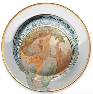 Mtday Mucha The Arts-Poetry Metaalbord
