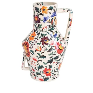Vase Handpainted Flowers