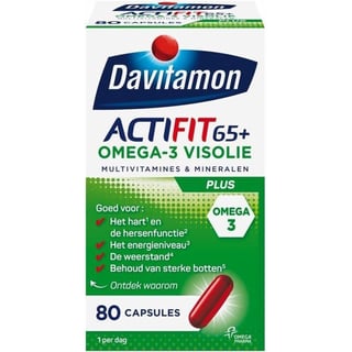 Davitamon Actifit 65+ Omega 3 - 60 Capsules - Multivitamine