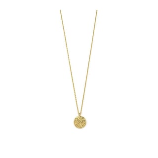 Riverstones City Map Necklace Gold