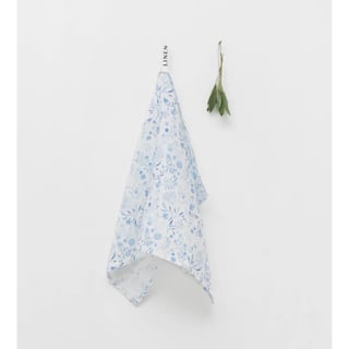 Botanisch Blauw, Linnen Theedoek
