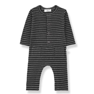 1+ In The Family Timot Striped Jumpsuit Anthracite