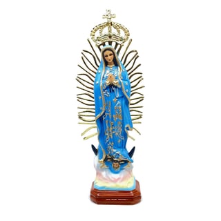 Beeld Maria De Guadalupe Mexico Blauw 37cm