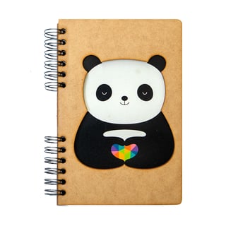Sustainable journal - Recycled paper - Andy Westface - Panda Love