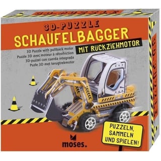 Moses 3D Puzzel Bouwvoertuig Met Pullback Motor 4+