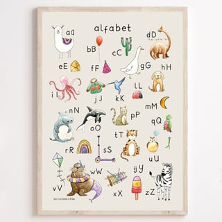 Juulz Illustrations Alfabet Poster Schooleditie
