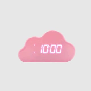 Lalarma - Digitale Wekker Met Thermometer en Sfeerlicht Roze