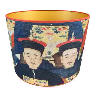 Lampenkap Chinese Multicolor 40x30cm Rode Bies