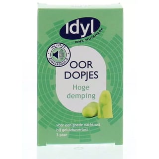 Idyl Oordopjes Hoge Demping 3st 3