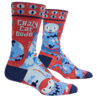Socks Men: Crazy Cat Dude