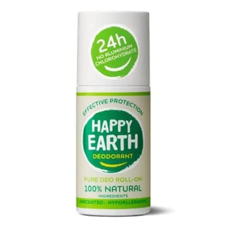 Happy Earth Natuurlijke Deodorant Roller Unscented