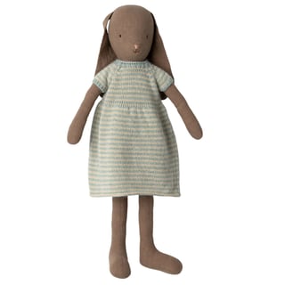 Maileg Bunny Size 4, Knitted Dress - Brown