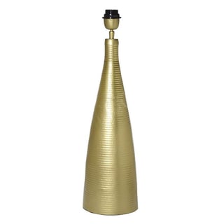 Tafel Lamp Voet Ribbel Goud Aluminium 16x62cm