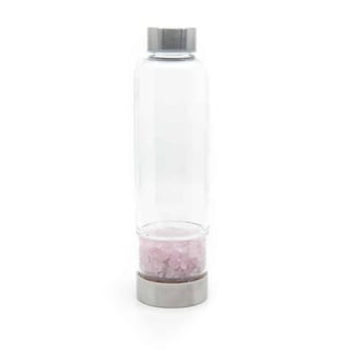 Water Bottle Gemstone Rose Quartz