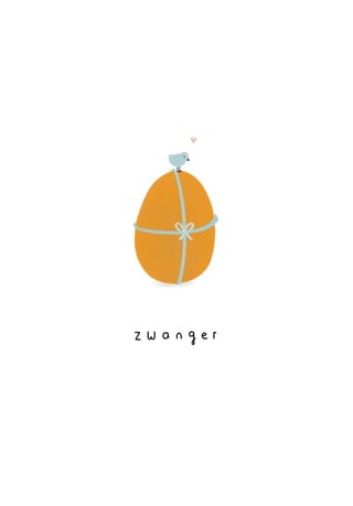 Wenskaarten - Klein Liefs - Wenskaart - Klein Liefs: Zwanger Ei