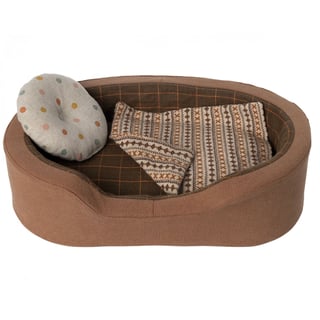 Maileg Dog Basket - Brown