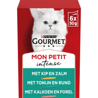 Gourmet Mon Petit Duo Kattenvoer Vlees/vis