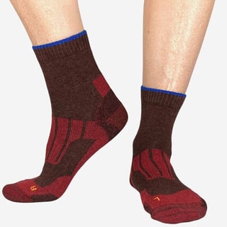 Sokken Outdoor Gerecycled - 2pack - 35-38 / Bordeaux