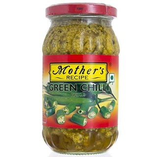 Mothers Green Chilli Pickle 500Gr