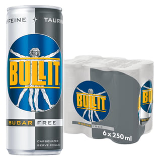 Bullit Energy Drink Sugar Free 6-Pack