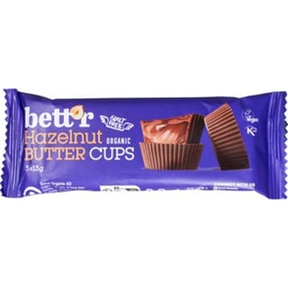 Bett'r Hazelnut Butter Cups 39g