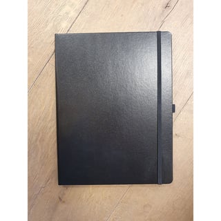 Hoogstins notebook hardcover A4 plain - black