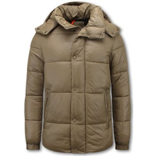 Warme Winterjas Heren - Puffer Jacket Mannen - Gewatteerde Jas - 8055 - Bruin