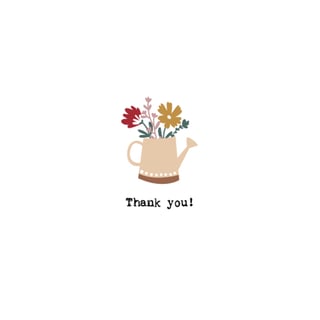 Kaart Leukigheidjes Thank You Bloemen
