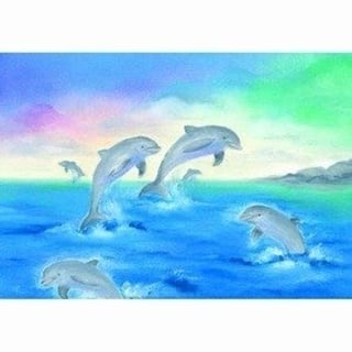 Ansichtkaart Dolfijnen (Baukje Exler)