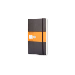 Moleskine notebook softcover pocket lined black - 9 x 14cm / black