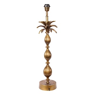 Lamp Voet Baroque Palm Goud H60cm