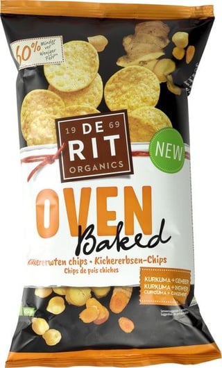 Ovenbaked Kikkererwten Chips Kurkuma Gember