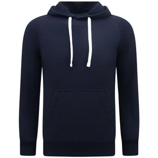 Hoodie Heren - Blanco Basic Hoodie - Donker Blauw