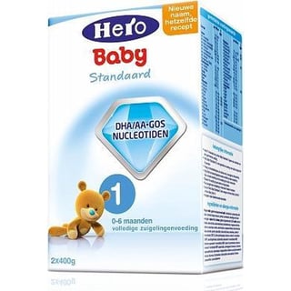 Hero Baby 1 Standaard - Flesvoeding - 2x400 Gram
