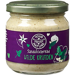 Your Organic Nature, Sandwichspread Wilde Kruiden 180g