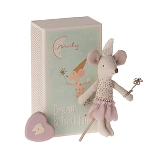 Maileg Tooth Fairy Mouse, Little Sister in Matchbox