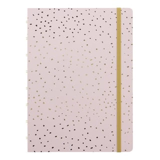 Refillable Hardcover Notebook A5 Lined - Confetti rose quartz