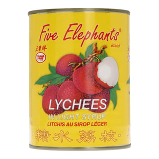 Five Elephants Lychees Op Lichte Siroop