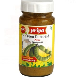 Priya Exotic Pickle Green Tamarind Without Garlic 300 Gm