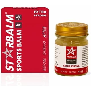 Star Balm Rood - Spierbalsem - 25 G - Voor-Tijdens-Na Het Sporten Voor Soepele Spieren en Gewrichten Bij Kleine Oppervlakken.