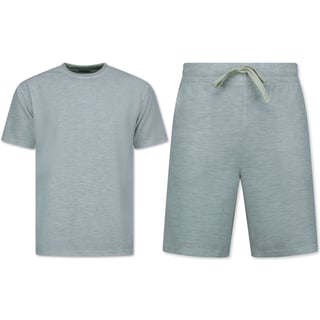 Zomerset Heren - Ribbed Oversized - Two Piece Setje - Twinset - Co Ord Set - 918 - Grijs