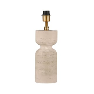 Tafel Lamp Voet Amelita Beige Steen 13x42cm