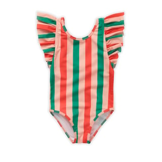Sproet & Sprout Swimsuit Ruffle Stripe Print