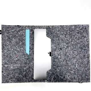 Laptophoes van gerecyclede kleding - 13 inch - I-did - Grey