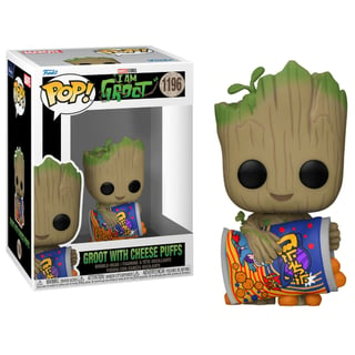 Pop! Marvel 1196 I Am Groot - Groot with Cheese Puffs