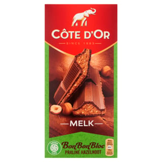 Côte d'Or BonBonBloc Chocolade Praliné Hazelnoot