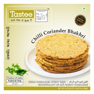 Tastee Chilli Coriander Bhakhri 180Gr