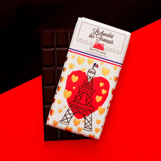 Le Chocolat Des Francais, Pure Chocolade EiffelCoeur 71 Procent